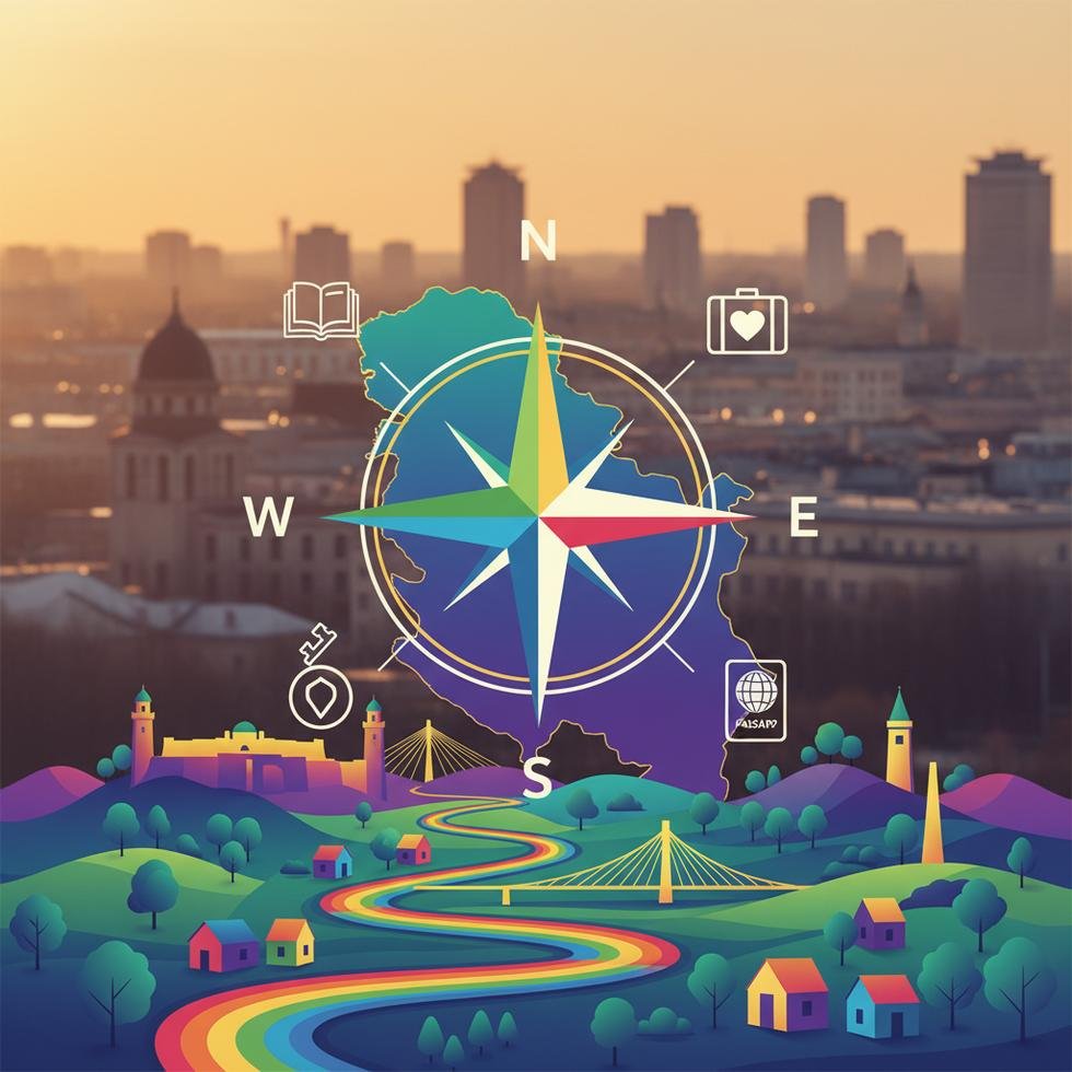 Sırbistan'da LGBTQ+ yaşam ve eğitim konulu rehber görseli