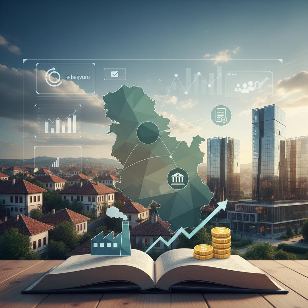 Sırbistan'da şirket kurma sürecini anlatan görsel