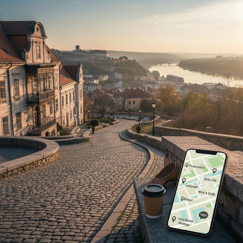 Sırbistan’da kültürel uyum ve yaşam rehberi temalı görsel