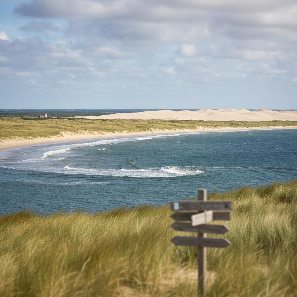 Skagen sahil kasabasının doğal güzellikleri ve deniz manzarası