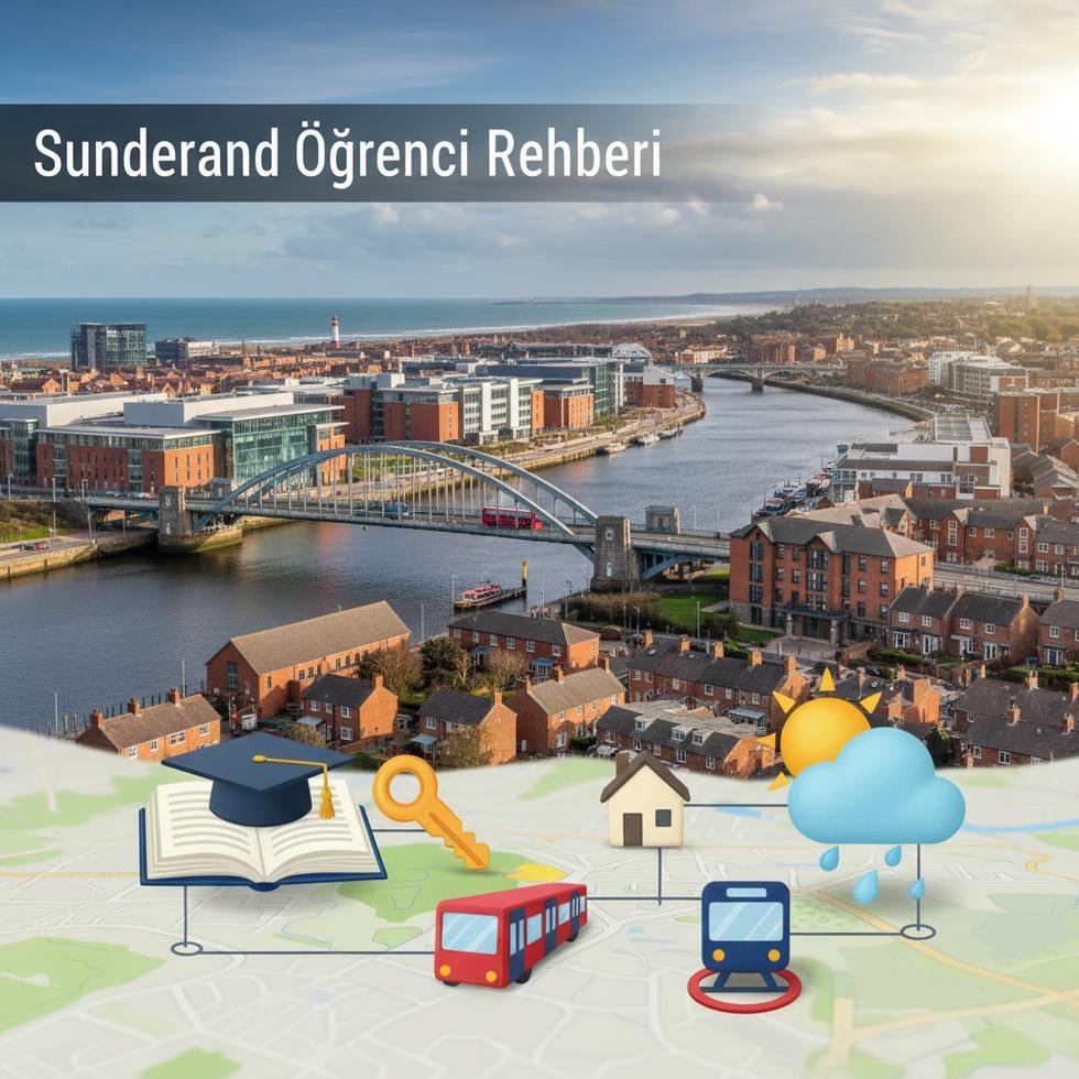 Sunderland sahilinde yürüyüş yapan öğrenciler