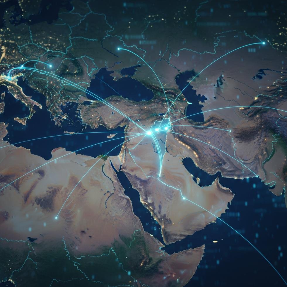 Ortadoğu iletişim altyapı haritası