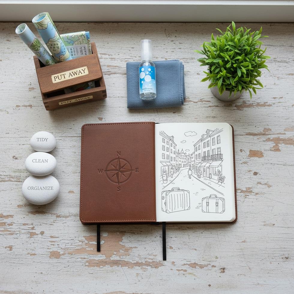 Temizlik ve düzenle ilgili İngilizce ifadeler ve kalıplar kullanılan bir çalışma ortamı