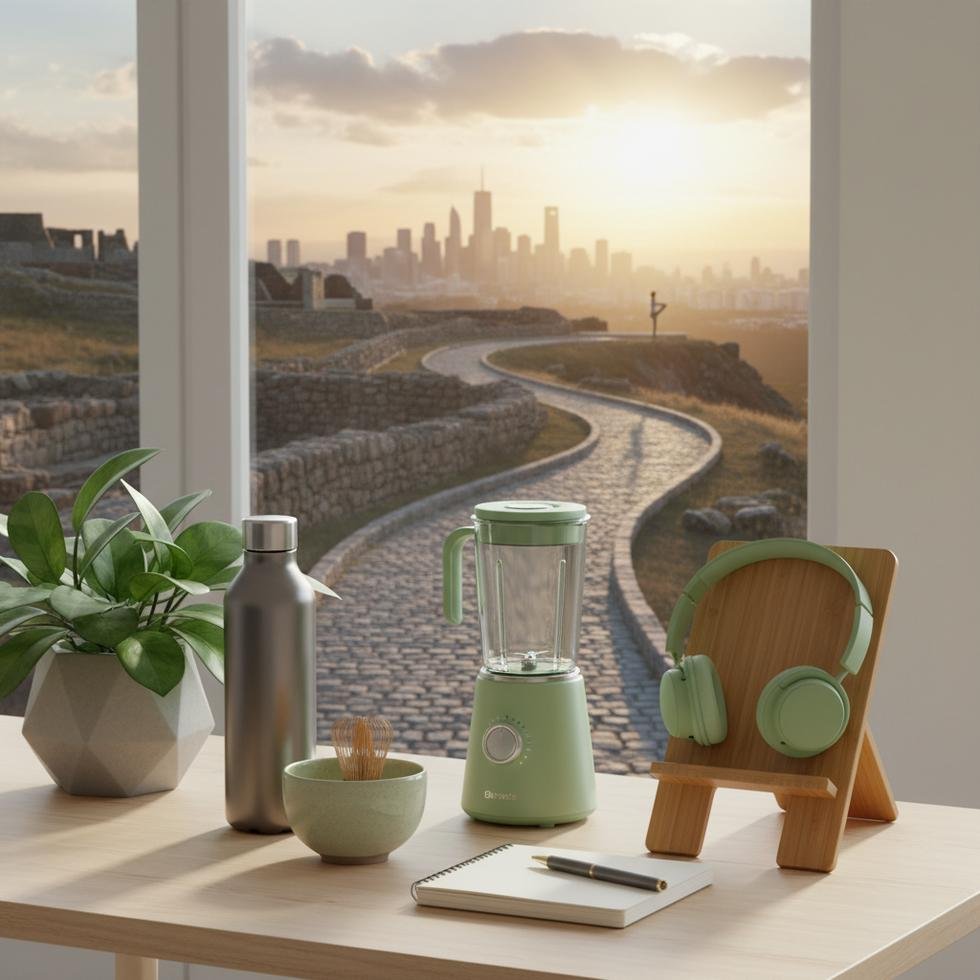 That Girl rutini için sürdürülebilir sağlık ve estetik görseli