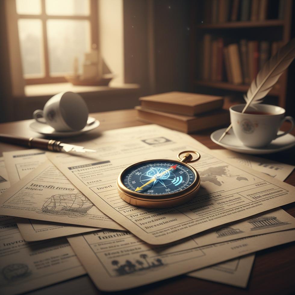 TOEFL Reading için invoice ve memo belgeleriyle pratik yapan öğrenci