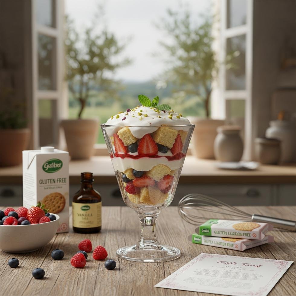 Ev yapımı katmanlı trifle tatlısı