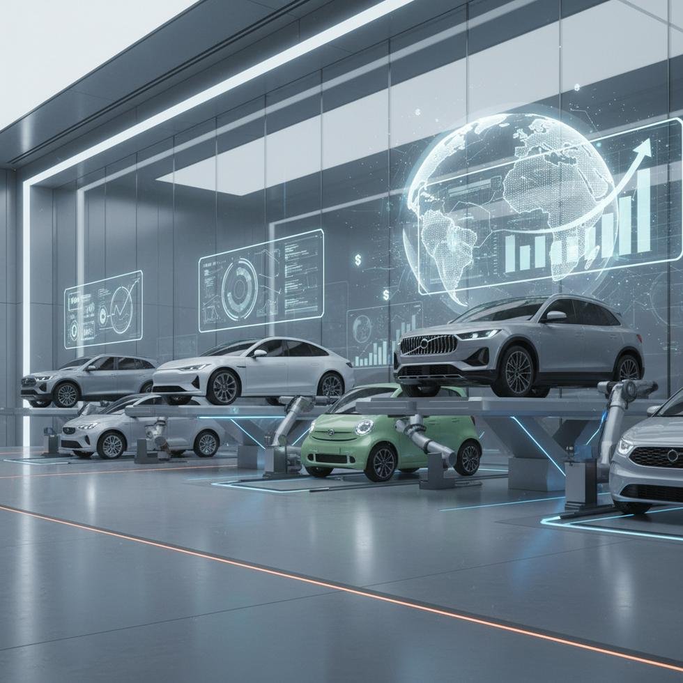 Araç muayene işlemi yapılan modern TÜVTÜRK istasyonu