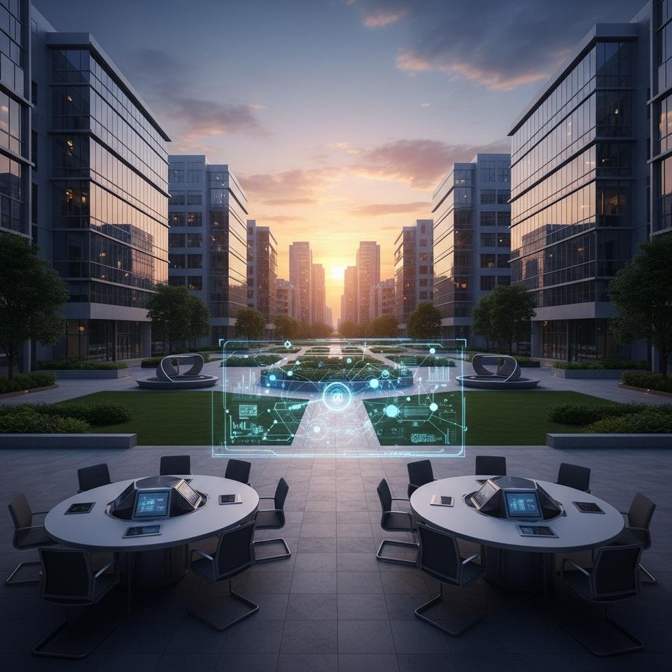 Modern kampüste tartışan üniversite öğrencileri