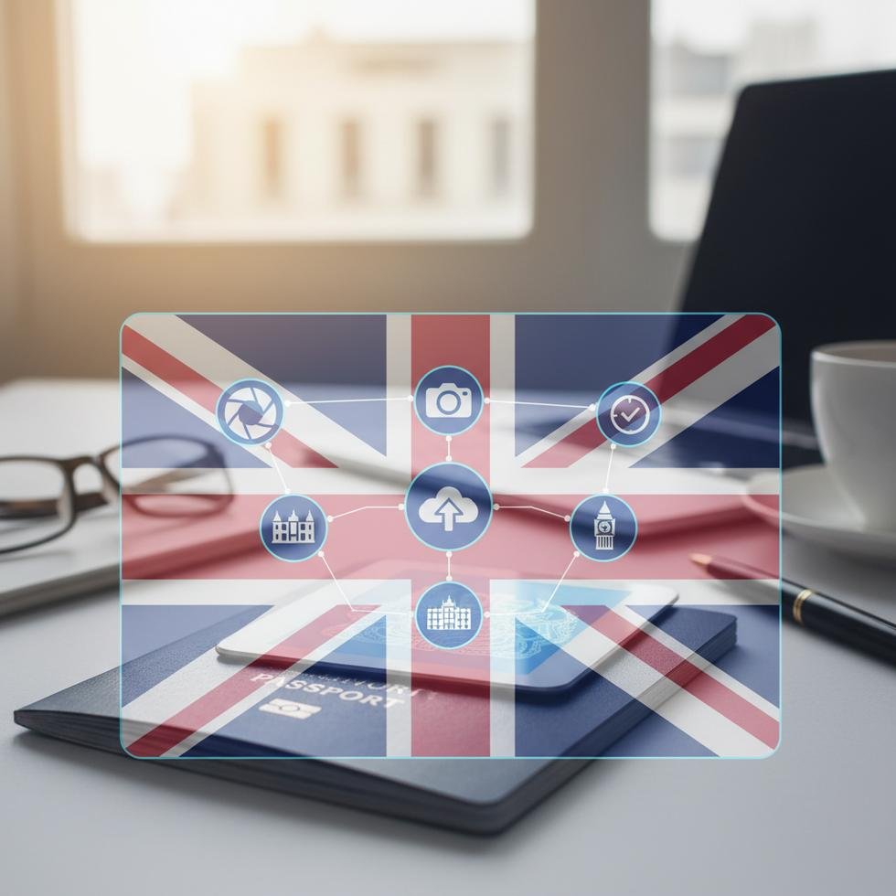 İngiltere e-Vize dijital fotoğraf güncelleme işlemi ekran görüntüsü