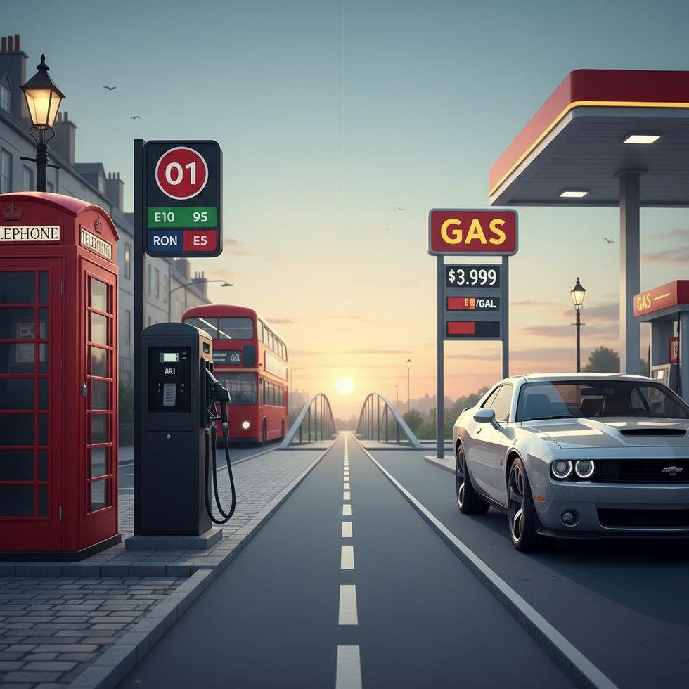 Birleşik Krallık ve Amerika Birleşik Devletleri'ndeki akaryakıt pompa terimleri