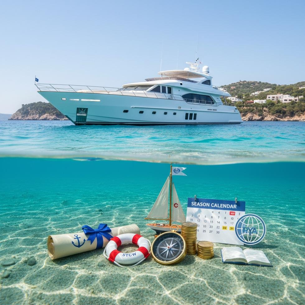 Yacht crew eğitim ve sertifika rehberi görseli