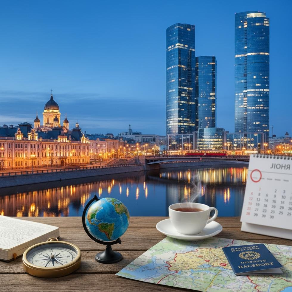 Yekaterinburg şehir manzarası ve tarihi yapılar