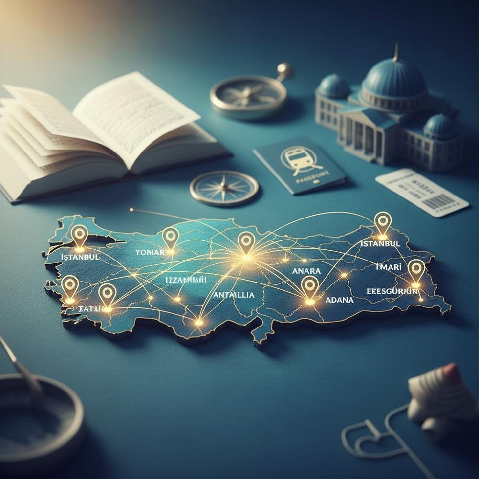 YÖKDİL sınav yerleri, şehirler ve sınav kuralları hakkında bilgilendirici tablo