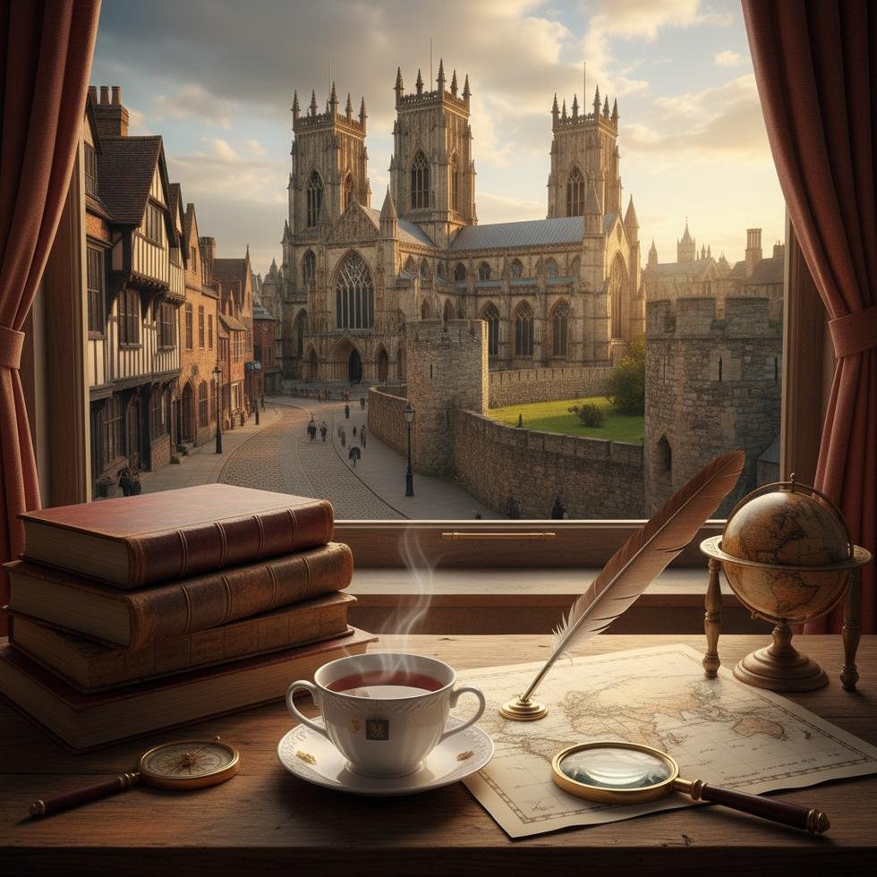 York'ta dil eğitimi rehberi için bir şehir görüntüsü