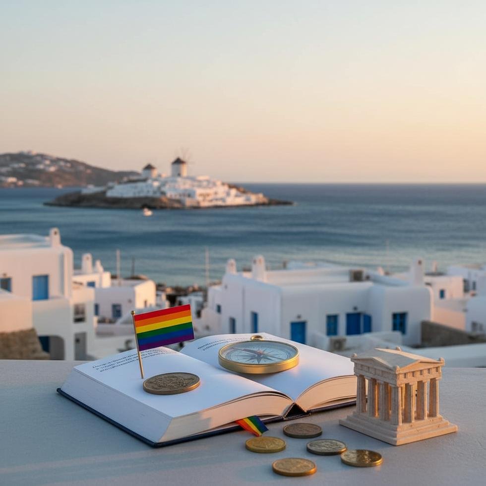 Yunanistan'da LGBTQ+ yaşam ve eğitim rehberi kapak görseli