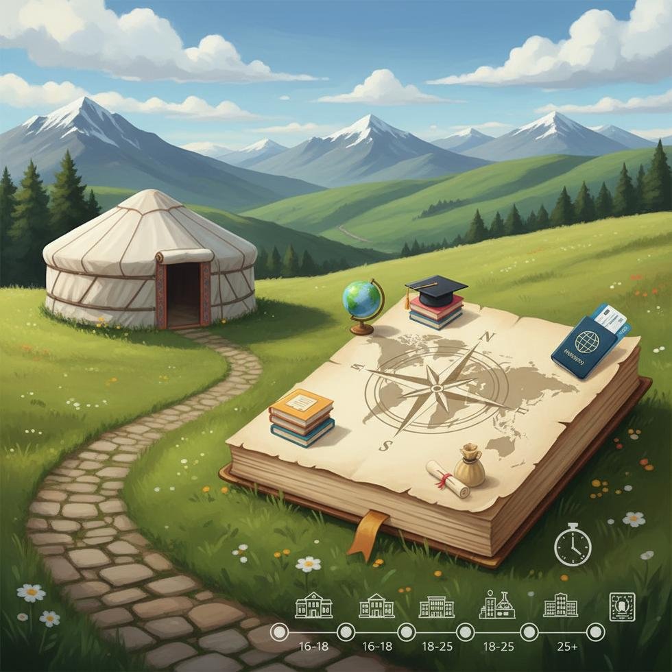 Yurt dışı eğitimde yaş sınırı ve uygun programlar metniyle grafik