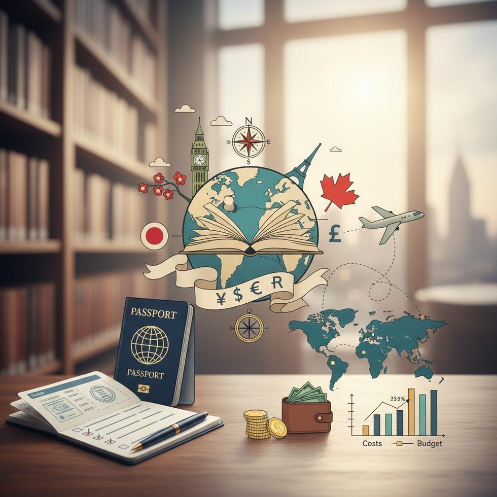 Yurtdışında dil eğitimi alan öğrenciler