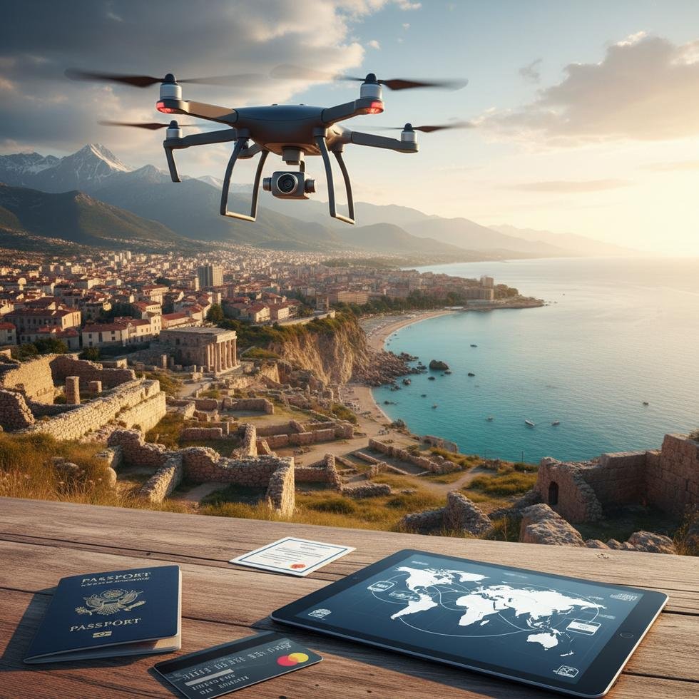 Yurtdışında drone eğitimi ve sertifika süreciyle ilgili görsel