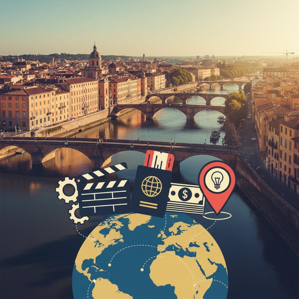 Yurtdışında set işlerinde çalışan öğrenciler