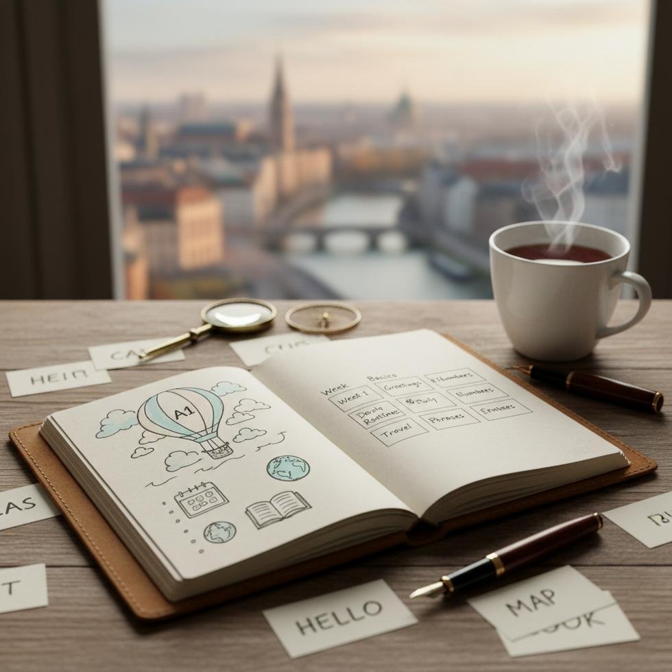 A1 İngilizce Seviye Rehberi Görseli