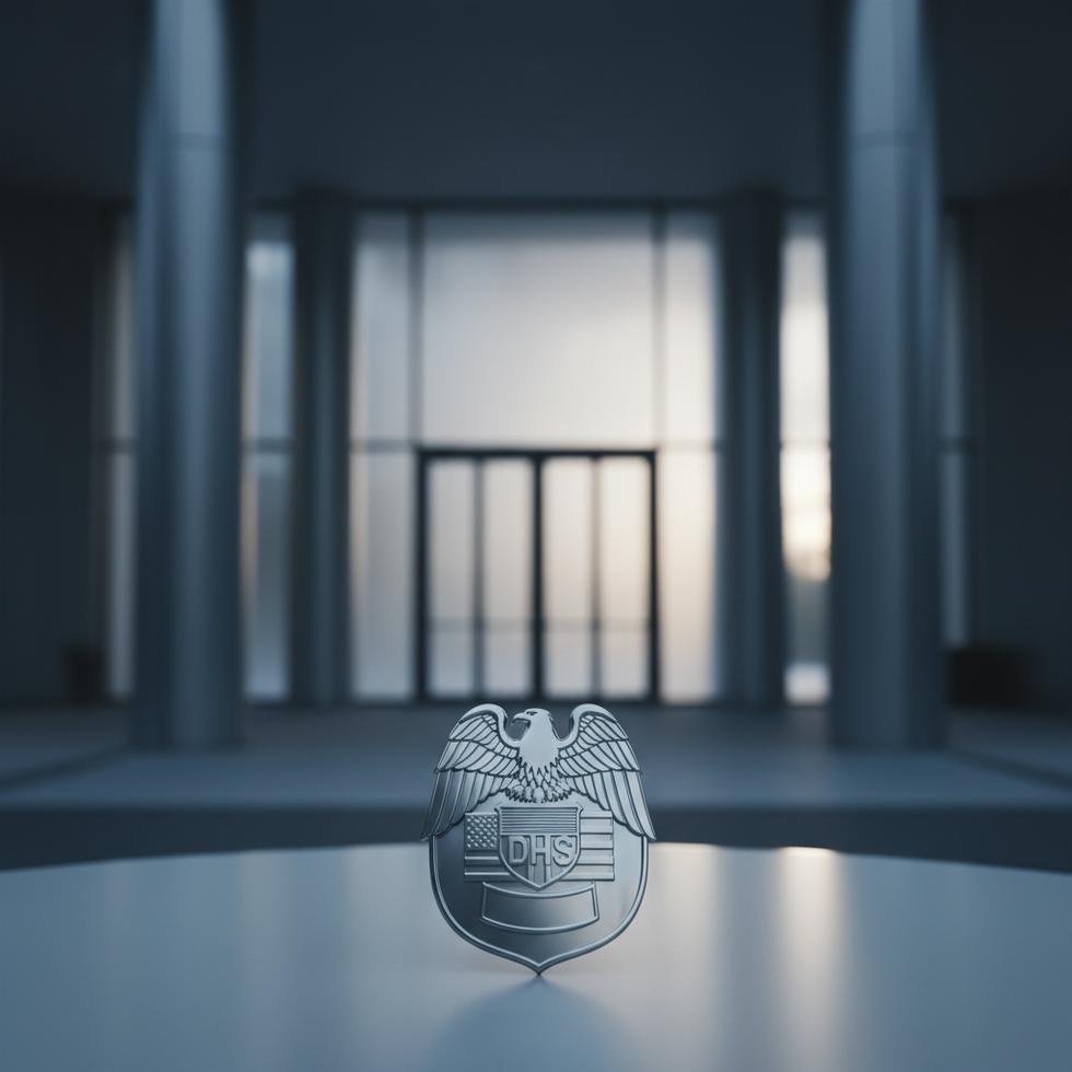 ABD İç Güvenlik Bakanı Markwayne Mullin ofis girişinde