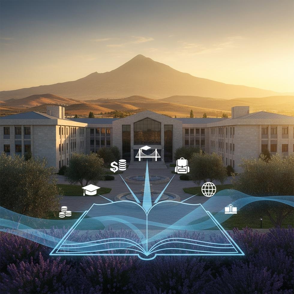 Adıyaman’da üniversite kampüsü ve öğrenciler