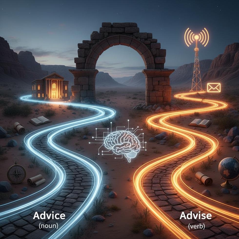 Advice ve Advise kelimelerinin İngilizce kullanımı