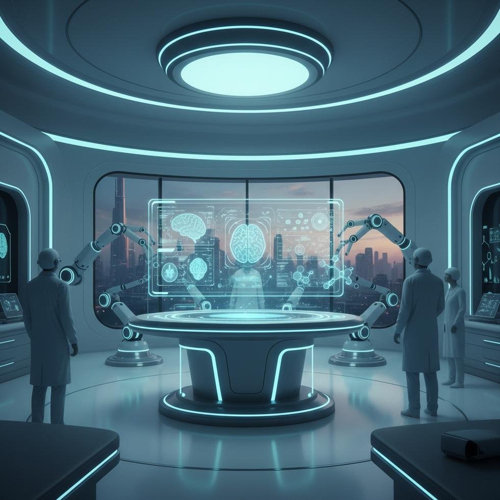 Yapay zeka, hastanede doktorlarla birlikte çalışırken