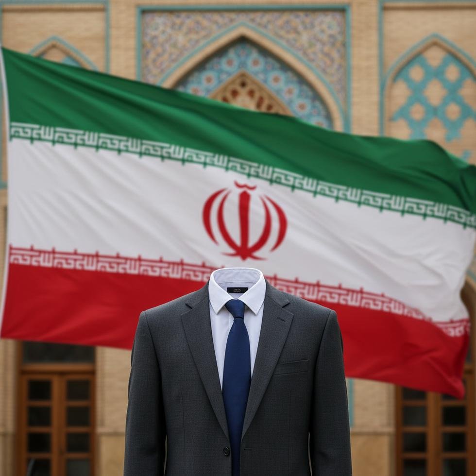 İranlı politikacı Ali Laricani'nin portresi