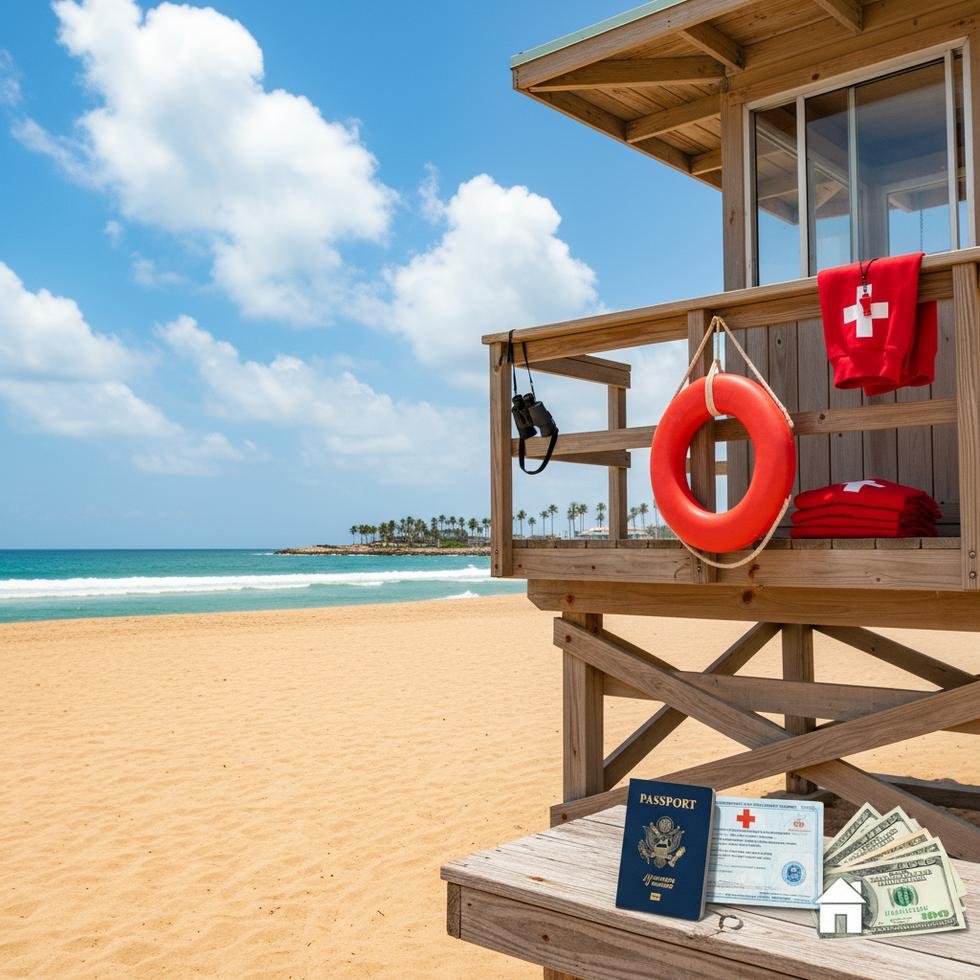 Amerika’da lifeguard olarak çalışan bir havuz güvenlikçisi