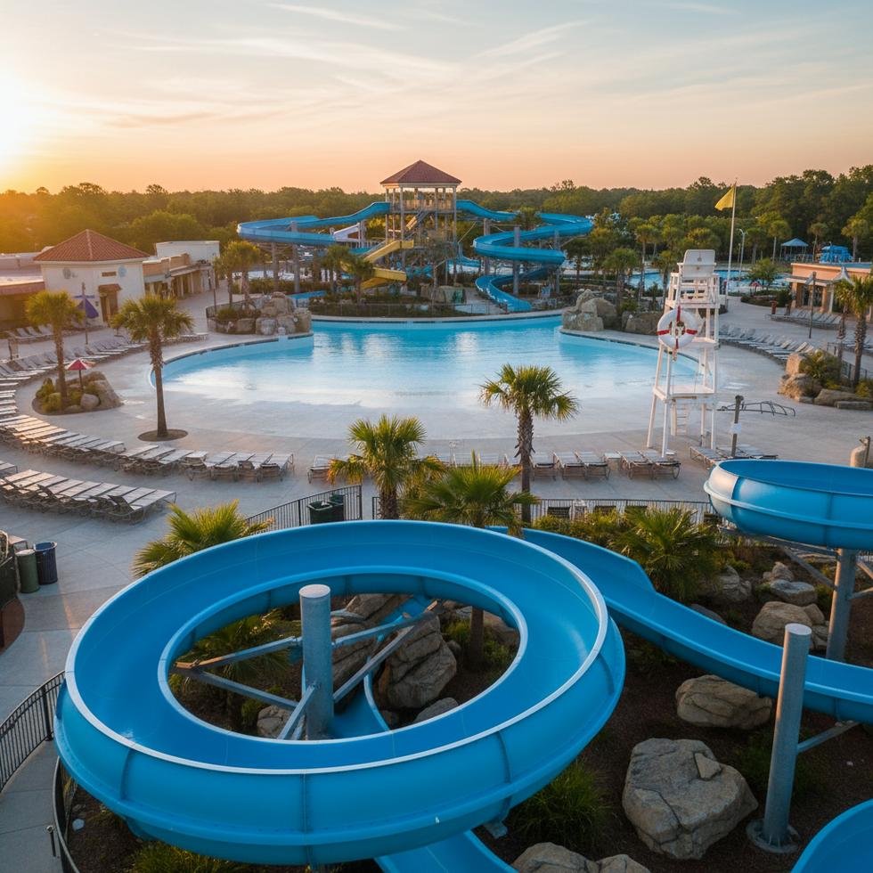 Amerika'da su parkında görev yapan personel