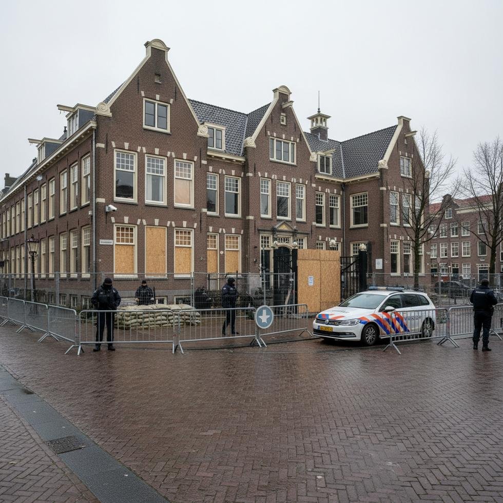 Amsterdam'da saldırıya uğrayan Yahudi okulu