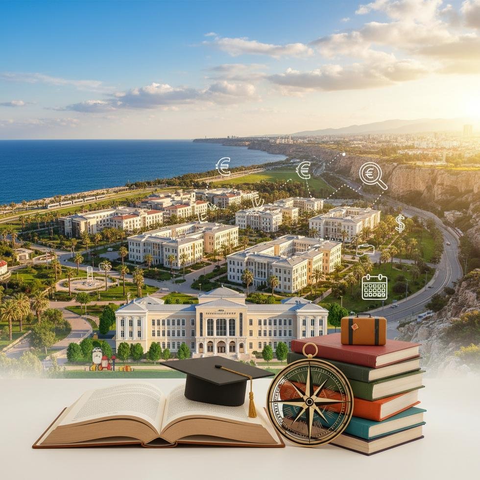 Antalya'da üniversite eğitimini anlatan rehber görseli