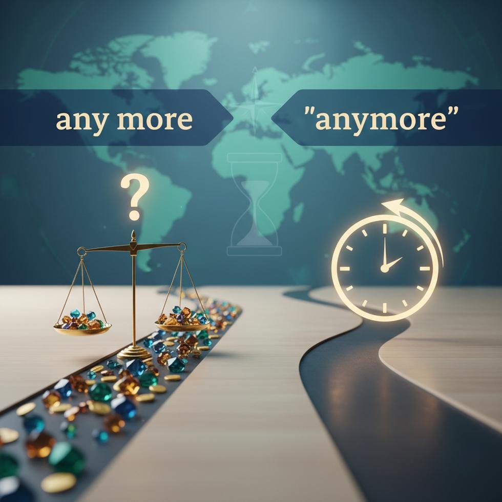 Any more ve anymore İngilizce kullanım farkları rehberi