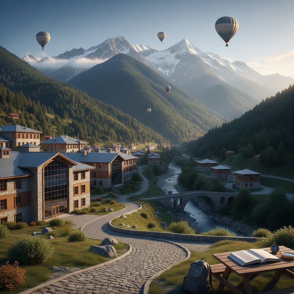 Artvin’de üniversite kampüsü ve doğal çevre