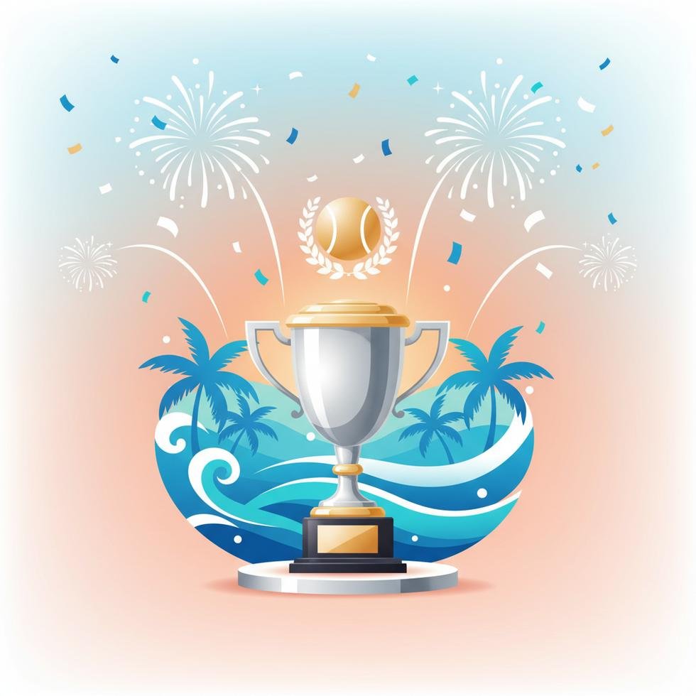 Aryna Sabalenka Miami Açık'ta zafer kazandıktan sonra kupa ile