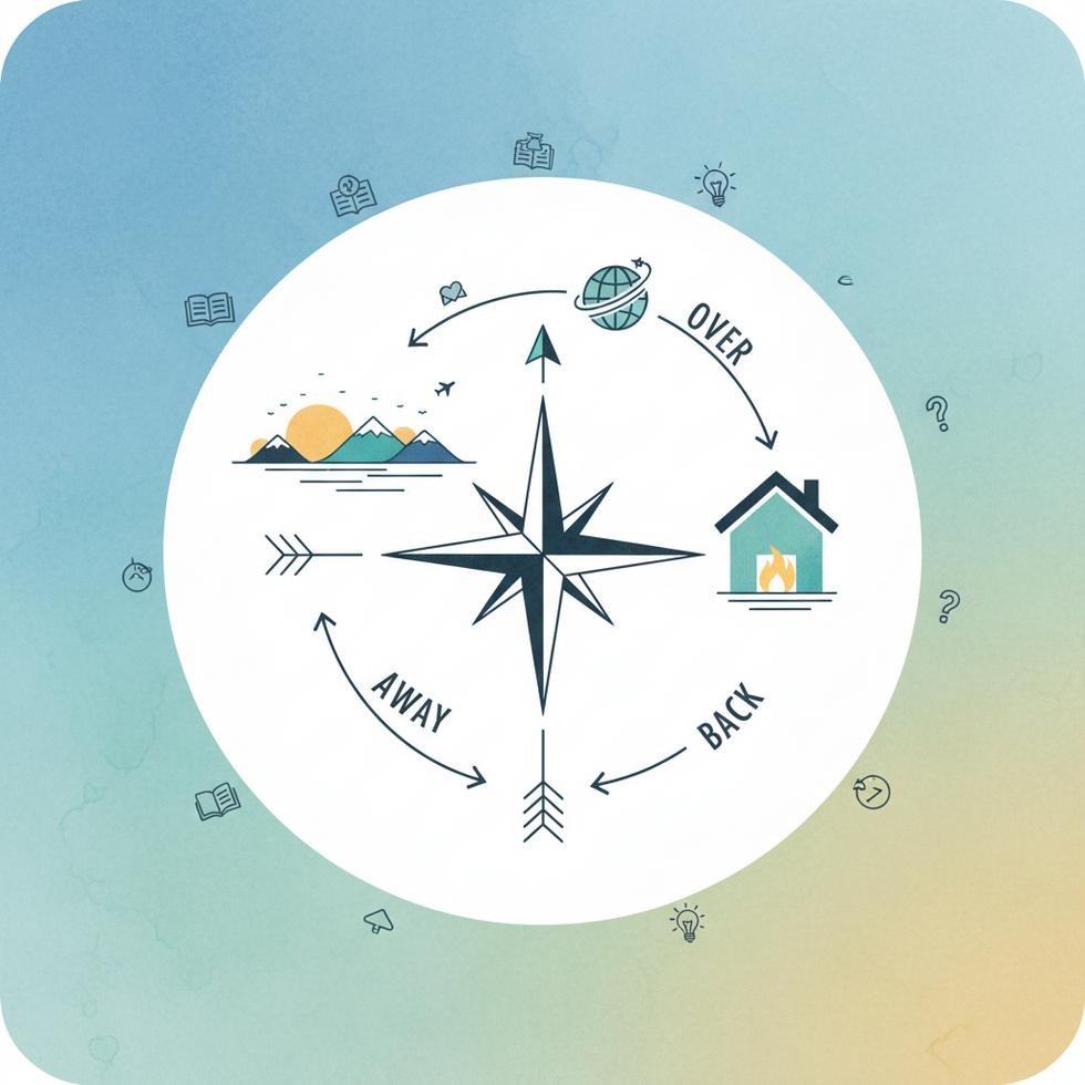 İngilizce away, back ve over parçacıklarının açıklaması