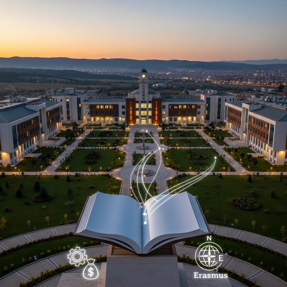 Balıkesir’de üniversite kampüsü ve öğrenciler