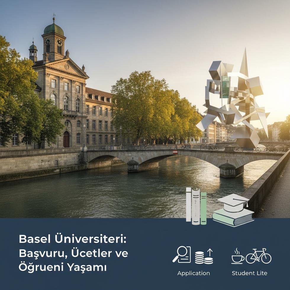 Basel üniversite binası ve öğrenciler