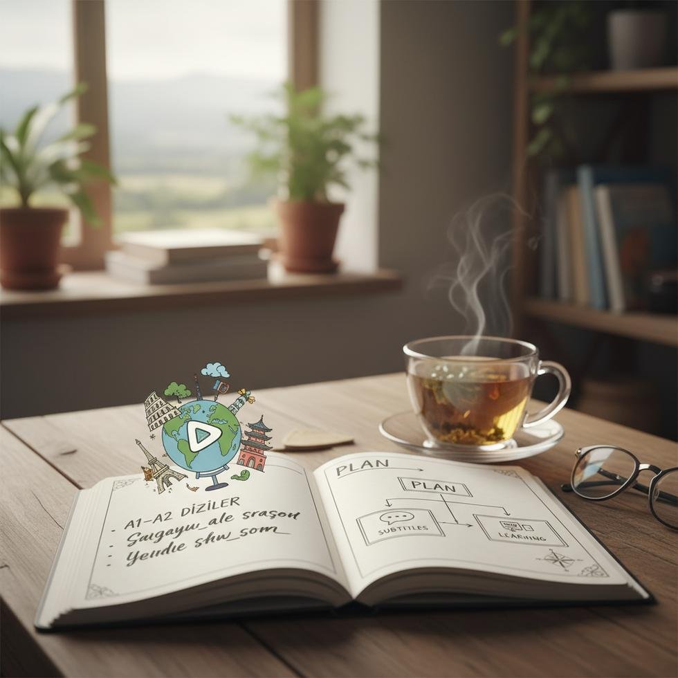 Başlangıç seviyesi İngilizce dizilerden bir kare