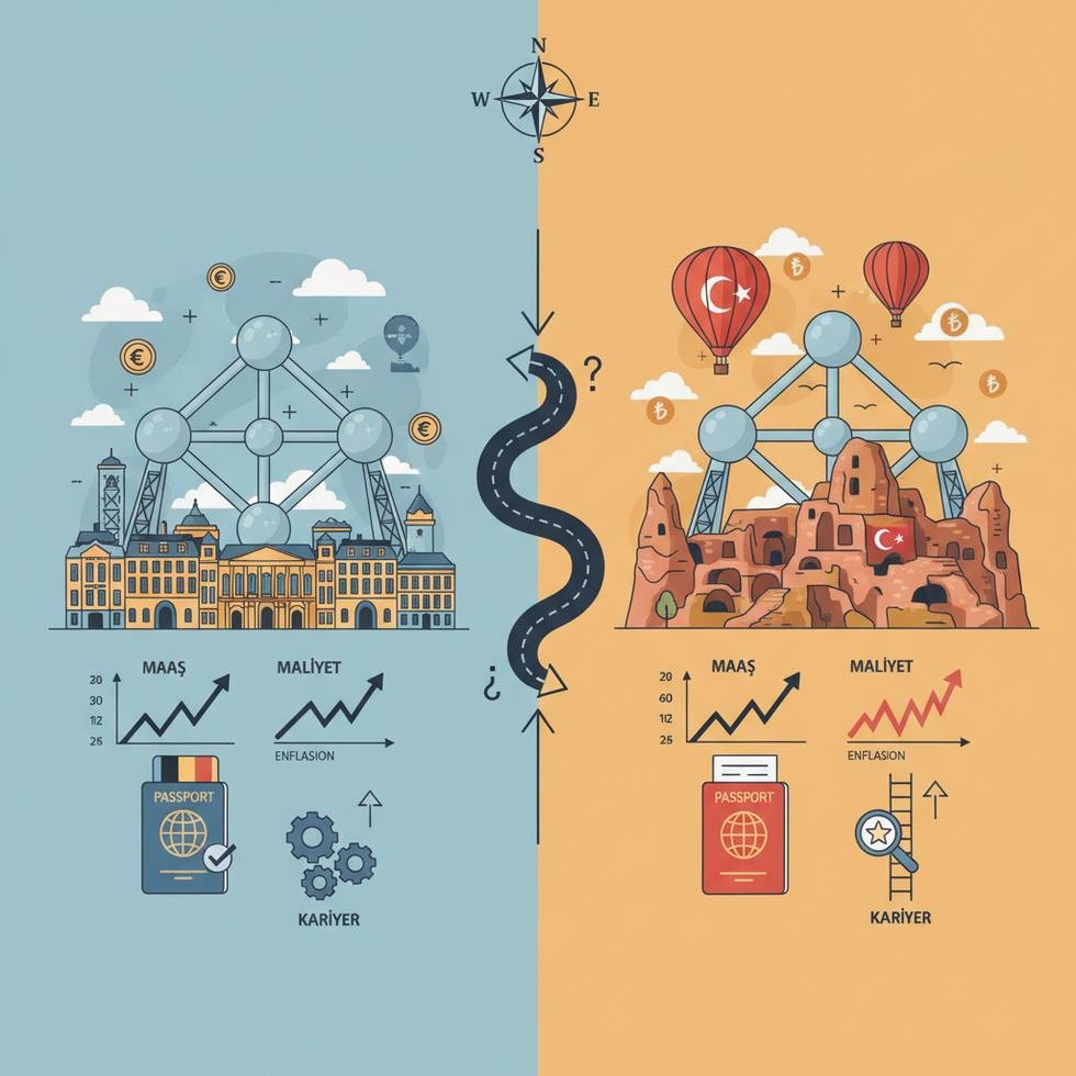 Belçika ve Türkiye'nin ekonomik, yaşam maliyeti ve kariyer karşılaştırması