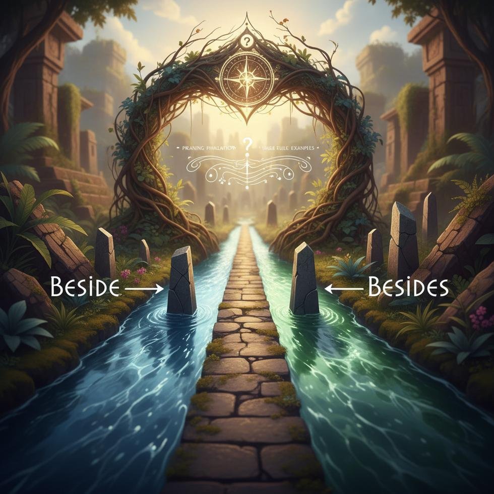 Beside ve besides kelimelerinin yazımı ve telaffuzu hakkında rehber