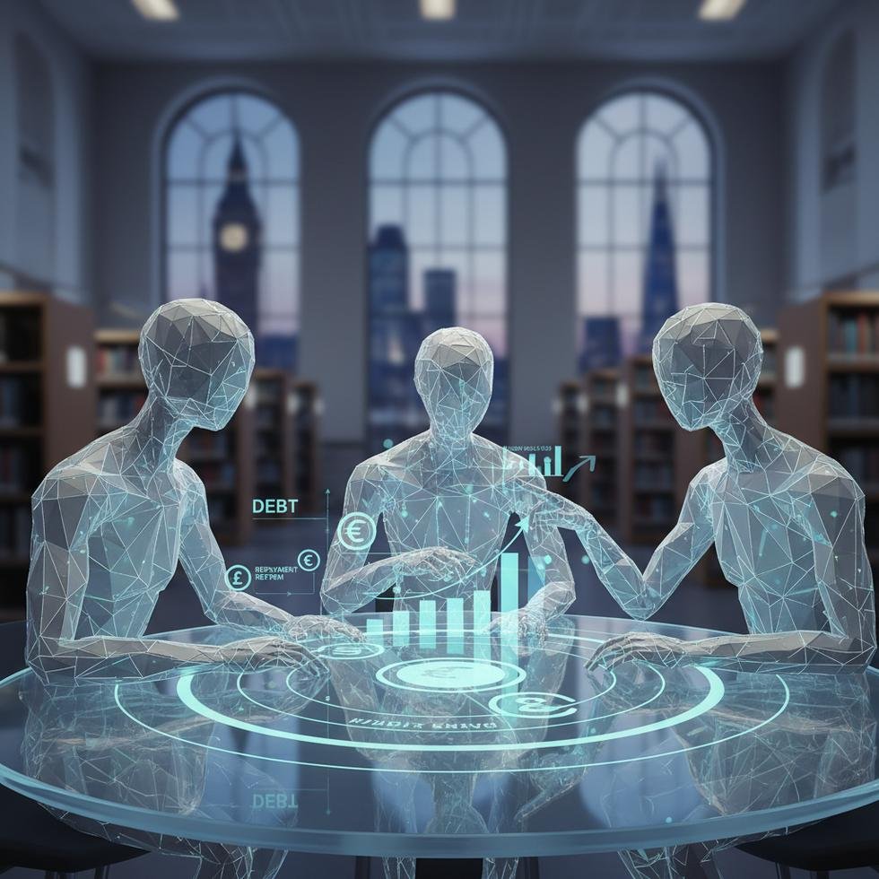 Öğrenci kredilerini tartışan öğrenciler