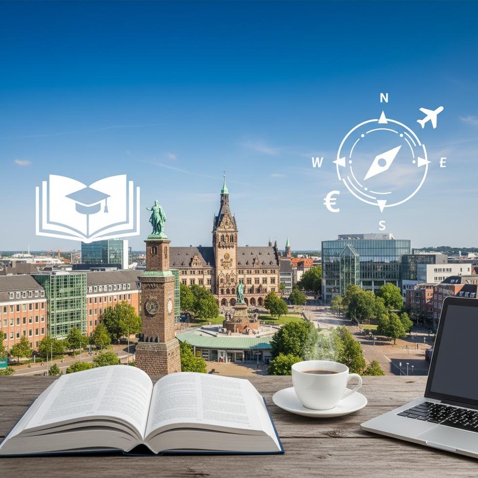 Bremen Üniversitesi kampüsünden genel görünüm