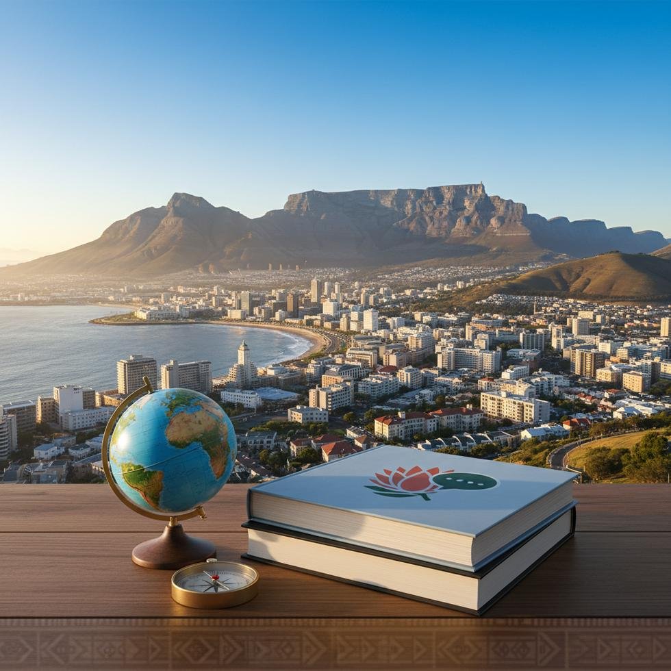 Cape Town’da dil okulu öğrencileri Masa Dağı ve sahil manzarası eşliğinde