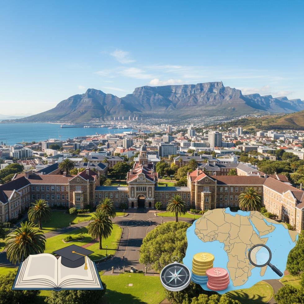 Cape Town’da Üniversite eğitimi ve kampüs görüntüsü