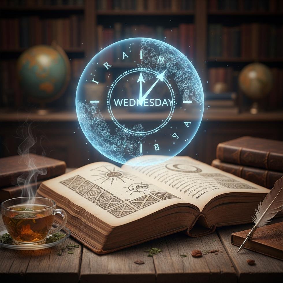 Wednesday gününün İngilizce yazımı ve telaffuzu ile ilgili eğitim görseli