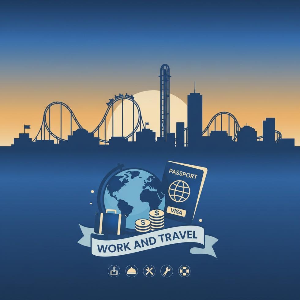 Cedar Point tema parkında çalışan işçiler