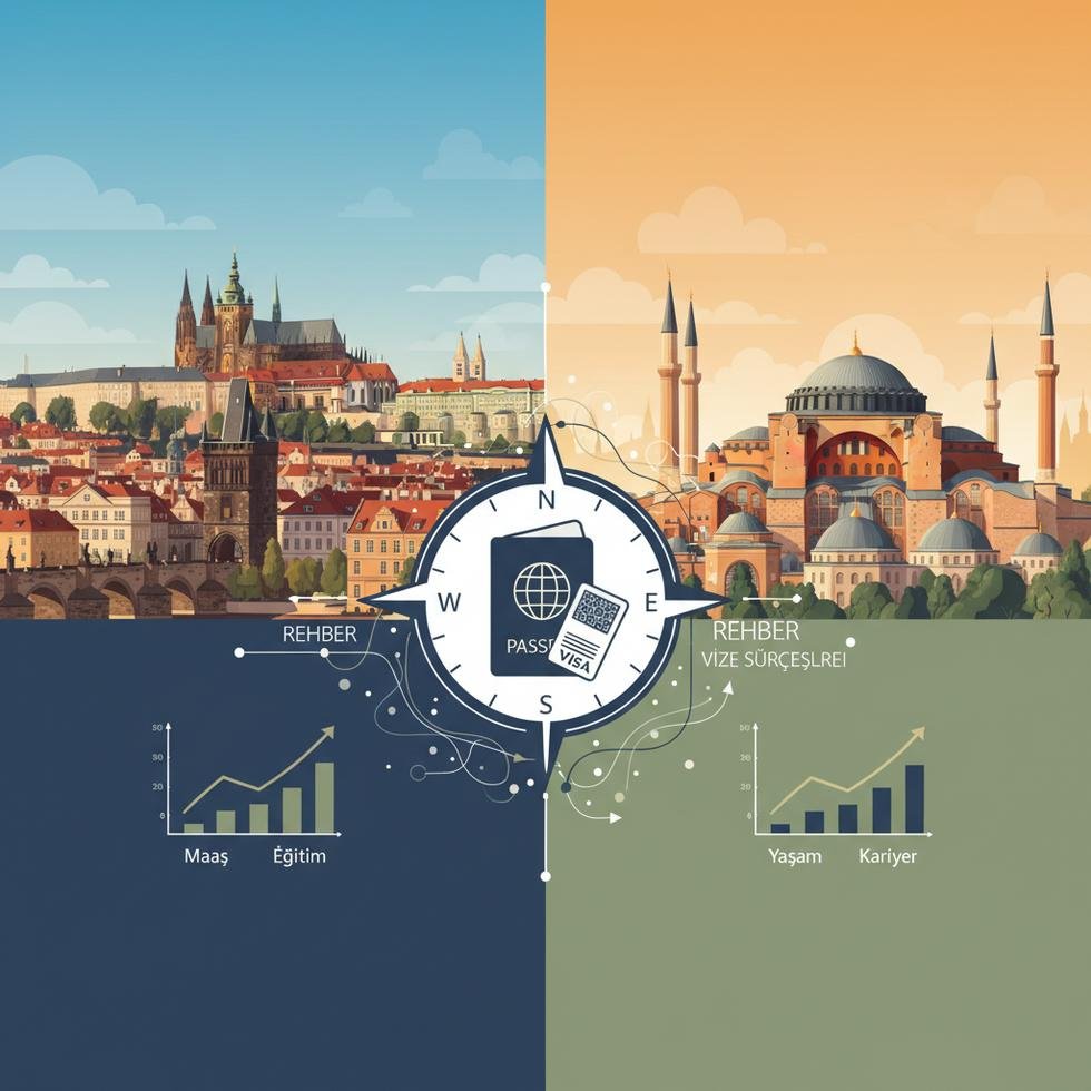 Çekya ve Türkiye'nin yaşam, eğitim ve kariyer karşılaştırması