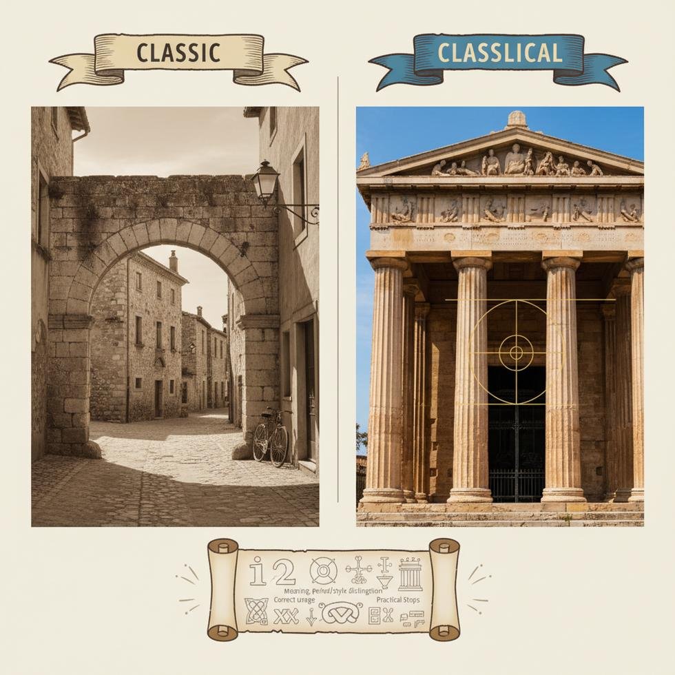 Classic ve classical kelimelerinin kullanımı ile ilgili rehber
